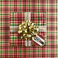 thumbnail image 3 of JAM Industrial Bulk Wrapping Paper, 1/Pack, Christmas Plaid Gift Wrap, 1042.5 Sq Ft (1/2 Ream), 3 of 3