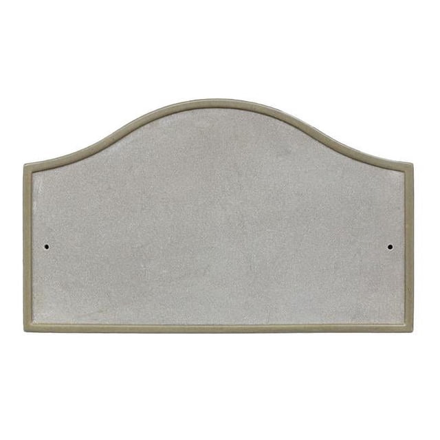 QualArc RIG-4916-SL 10 in. Ridgestone Serpentine Crushed Stone Do It Yourself Kit Address Plaque in Slate Color