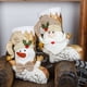 thumbnail image 4 of Calcetines decorativos de Navidad, bolsa de regalo, bolsas decorativas para dulces, calcetines de Navidad sólidos dorados, bolsa de regalo (Papá Noel), 1 Uds., 4 of 5