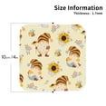 thumbnail image 2 of Naloa Watercolor Bee Honey Honeycomb Bee Coasters for Set of 4 - PU Leather Coasters, Coasters for Table Cup Tea Coffee Beer, Decorative for Kitchen Homedecor (Round), 2 of 6