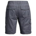 thumbnail image 4 of Bcfgryg Men's Cargo Shorts With Multiple Pockets Loose Fit Casual Straight Leg Pants Men's Linen Shorts For Summer Travel Grey XXL, 4 of 4