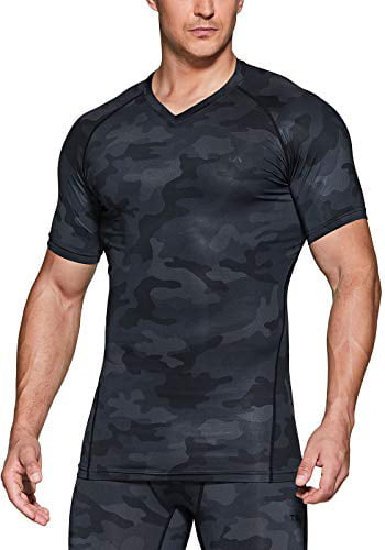 Athletic Workout S Details about   TSLA Men's Tactical Cool Dry Short Sleeve Compression Shirts 