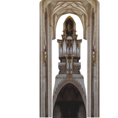 H48833 Historic Church Organ Pillar Arch Ceiling Krems Piaristenkirche Austria Cardboard Cutout Standee Standup