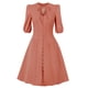 thumbnail image 1 of Moda mujer verano Retro Casual Pullover Color sólido Sexy manga larga vestido largo Fridja  yut833, 1 of 3
