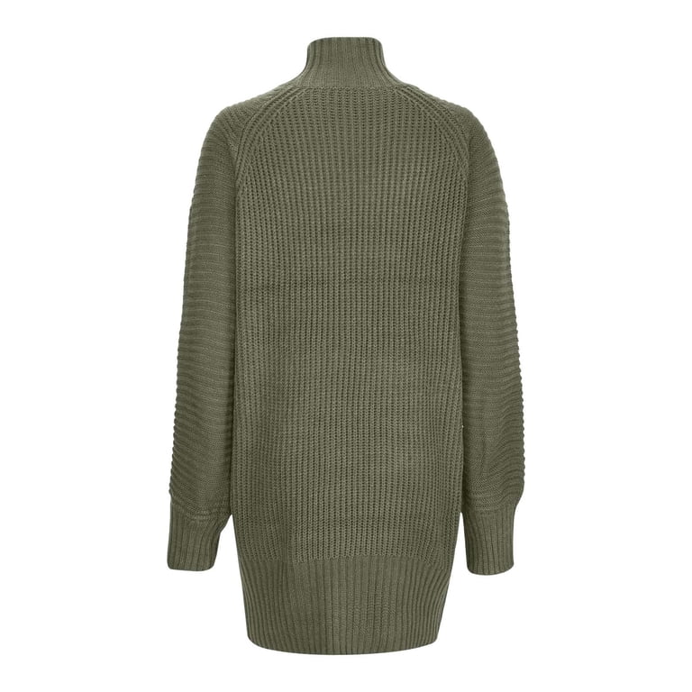 moss green sweater dress Bellina Sage Green Midi Dress with Detachable Bow main image 0