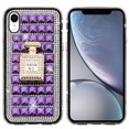 thumbnail image 2 of For Apple Iphone Xr Ornament Bling Diamond Shiny Crystal Case Cover - Perfume Bottle On Dark Purple, 2 of 4