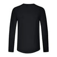 thumbnail image 4 of M-5X Mens Plus Size T-Shirts Big & Tall Long Sleeve Sun Protection UV Shirts Pullover Slim-Fit Solid Lightweight Athletic Workout Tees Tops, 4 of 7