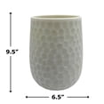 thumbnail image 6 of Bergamo Art 10" High Decorative Handmade Patterned White Glass Vase, 6 of 7