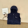 thumbnail image 2 of ANINEO Boys Winter Hooded Sleeveless Jackets Teenager Zip Vests Kids Outerwear Warm Coats Kids Fashionable Casual Tops Trendy Child Wear, 2 of 4
