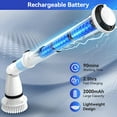 thumbnail image 3 of TASVAC Cordless Cleaning Brush with 5 Replaceable Heads, Electronics Cleaning Brush, New, 1 Total Count, 3 of 8