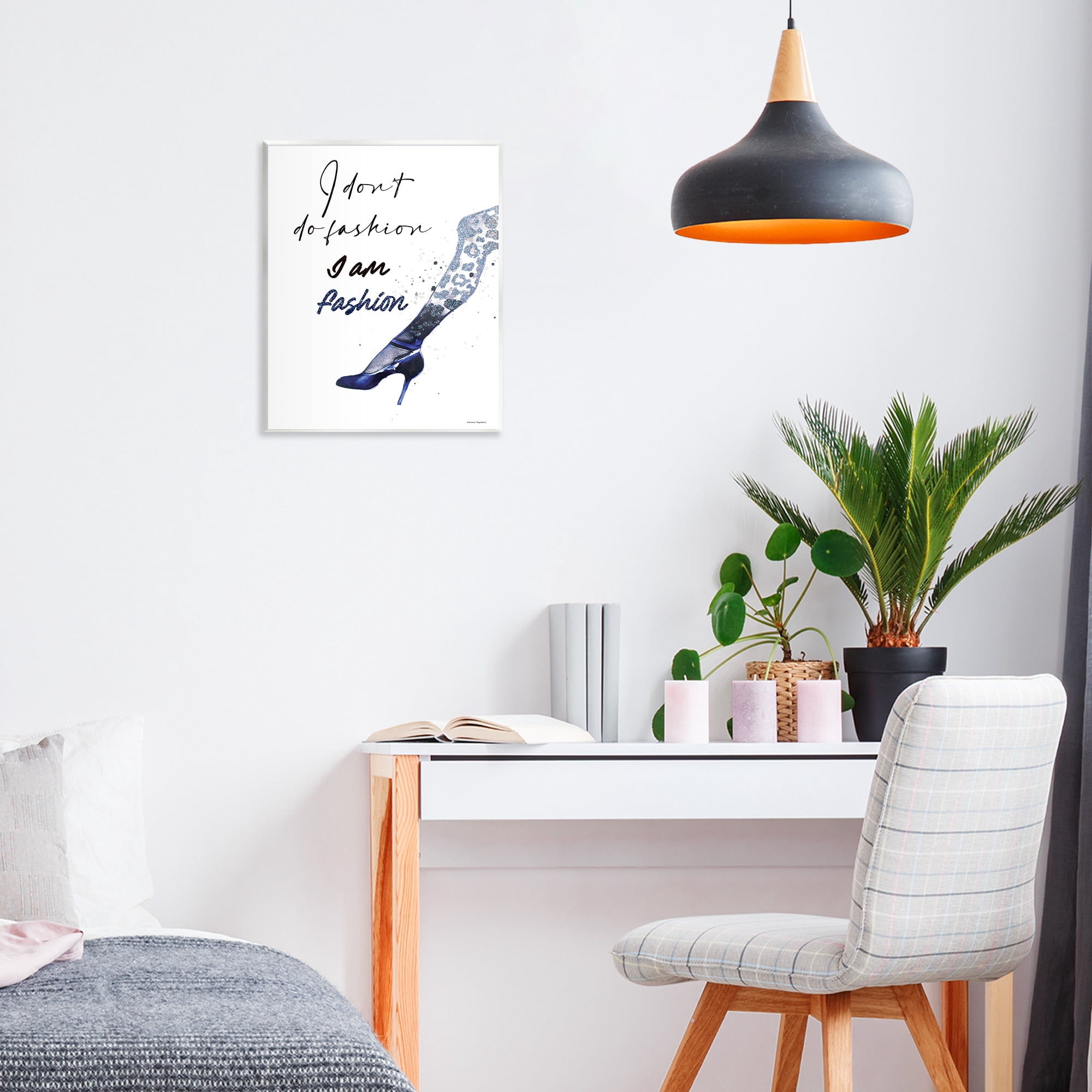 Stupell Industries Trendy I Am Fashion Wall Plaque Art, design by Svetlana Aleynikova