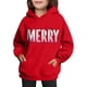 thumbnail image 4 of Sudadera con capucha para niñas y niños, sudadera de manga larga con cuello redondo y estampado de moda, jersey con bolsillo, sudadera de poliéster para niñas, 4 of 8