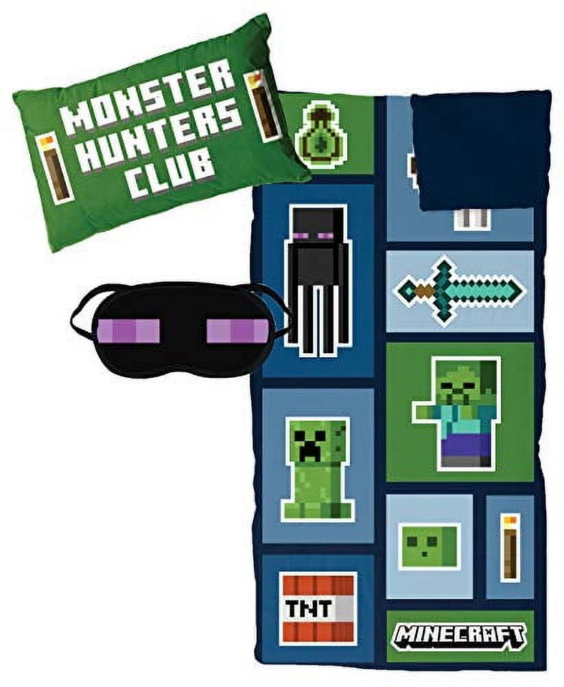 Paladone Minecraft Creeper - Coperta Con Cuscino 2 In 1, Con