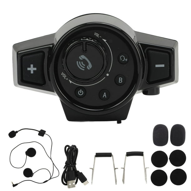 Auriculares Bluetooth para casco de motocicleta, impermeables, Bluetooth 5.0, intercomunicador para motocicleta, llamadas, manos libres, música, sistema de comunicación para casco de motocicleta