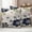 DarkSlateGray, variant on White Black Flowers Outdoor Waterproof Pillow Covers, Vintage Floral Beige Burlap Decorative Square Throw Pillowcase Sofa Cushion Sham for Patio/Couch/Chair, 16"x16" 2 Pack