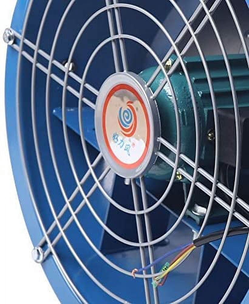DENEST 16 inch Axial Fan Cylinder Pipe Spray Booth Paint Fumes Exhaust Fan Silent 110V