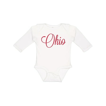 

Inktastic Ohio Boys or Girls Long Sleeve Baby Bodysuit