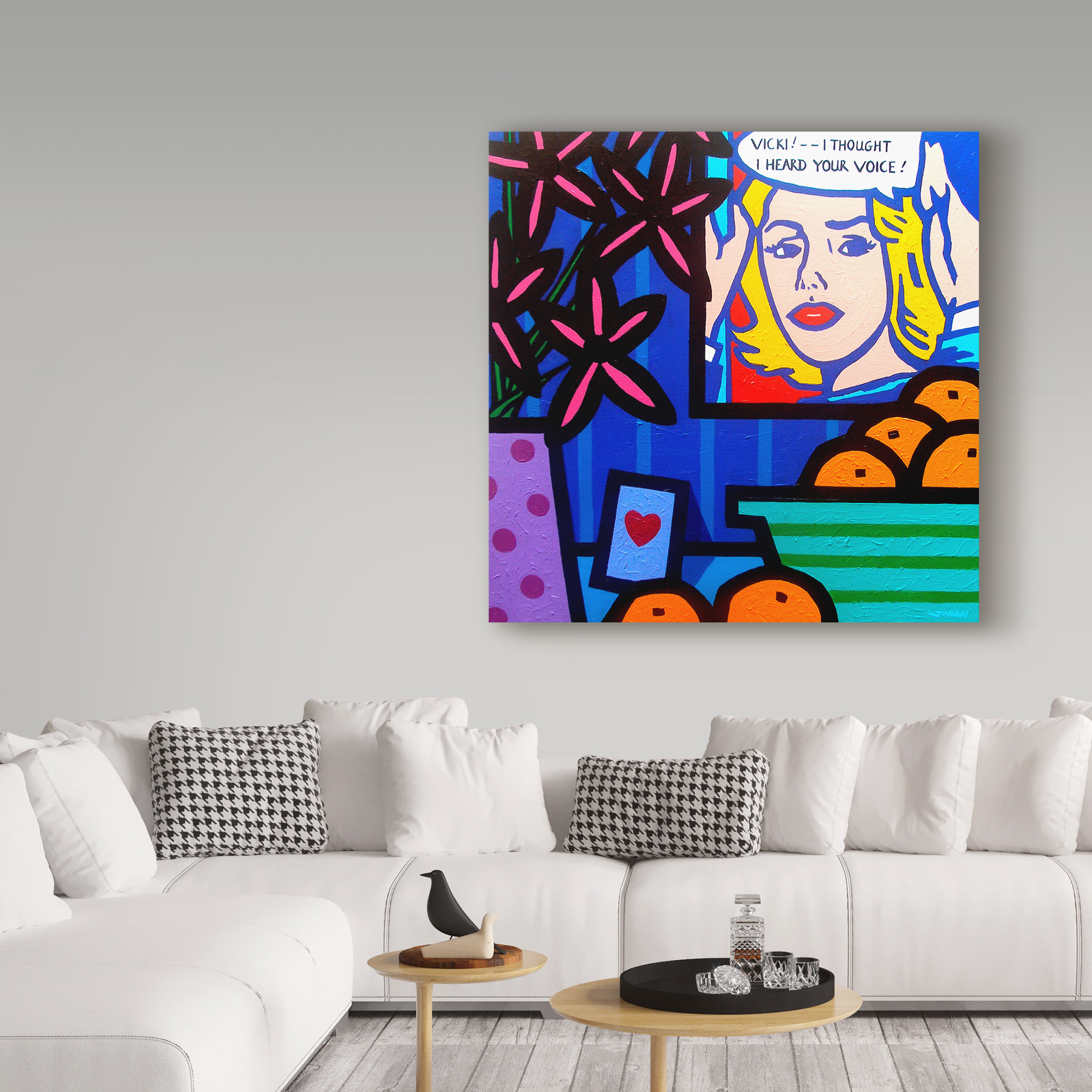 Trademark Fine Art 'Homage to Lichtenstein' Canvas Art by John Nolan