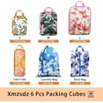 thumbnail image 2 of 6 Pcs Compression Packing Cubes for Travel Suitcases, Waterproof Luggage Organizer Bags Set, Washable Packaging Cubes for Women Backpack Travel Perfect for Carry-Ons and Storage, 2 of 6
