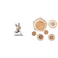 thumbnail image 1 of Figura de de resina, escultura de mesa, adorno coleccionable, decoración de pared de ratán hecha a mano, ideal para oficina, dormitorio, sala d, 1 of 8