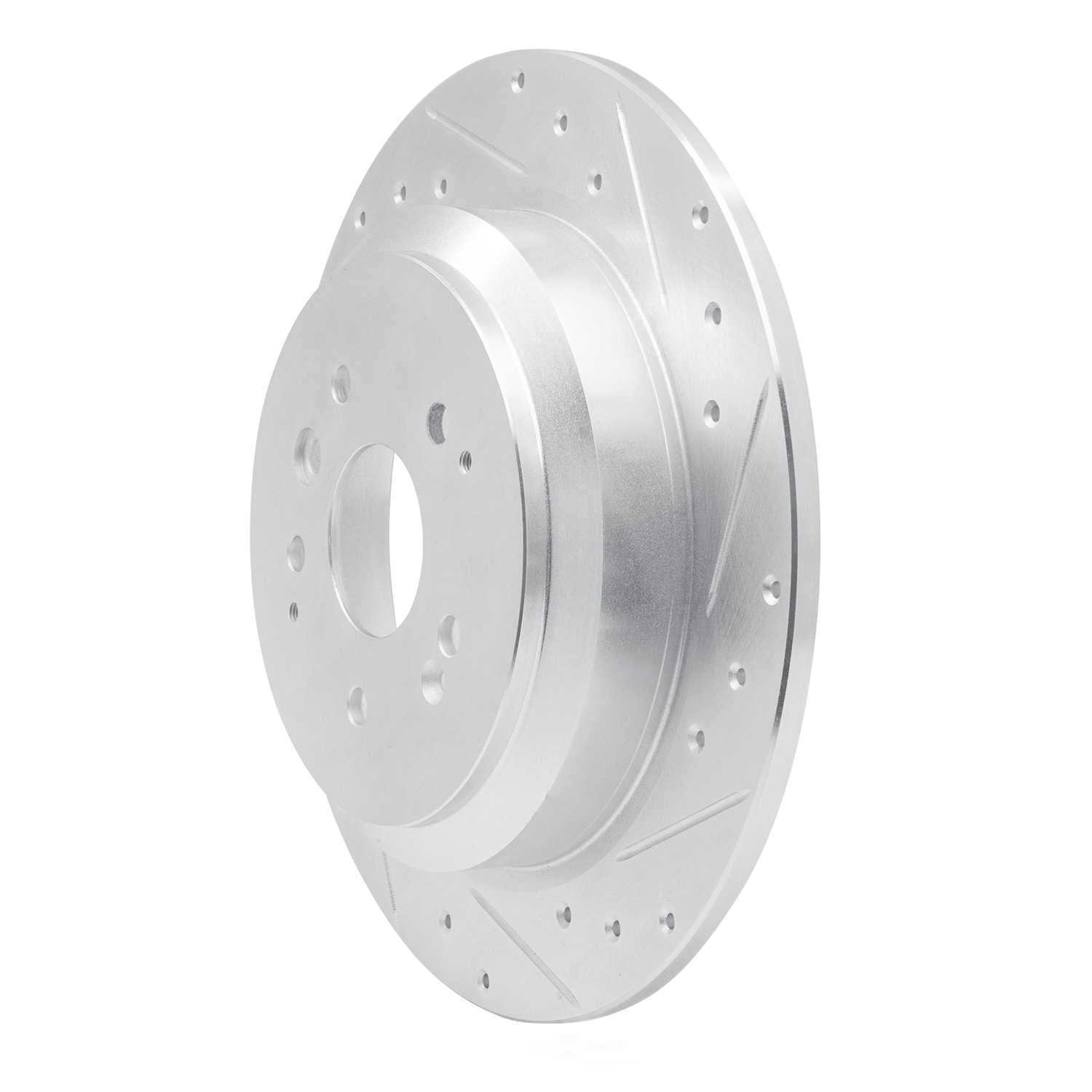 Dynamic Friction Company 631-58028R DFC Brake Rotor - Drilled And Slotted - Silver
