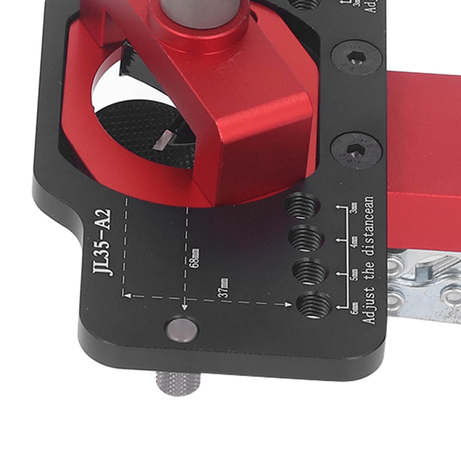 Rupoun 35mm Hinge Jig Drilling Hole Puncher Concealed Guide Locator Tool Aluminum Alloy 1.38 inches
