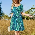thumbnail image 2 of Funky banana leaf pattern. Sleeveless Dress women's clothing trend 2024 dresses for woman Clothing, 2 of 6