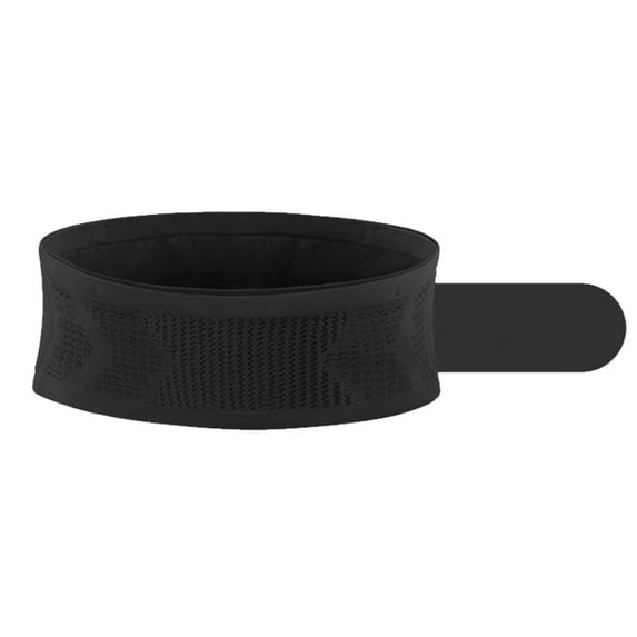 Running Waist Pack, For Working Out , Elastic non -slip, breathable lightweight knitted bag Black