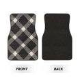 thumbnail image 3 of Crystal Fleece Car Floor Mats Set Of Four - Bottom Injection Molded For Easy Installation To Prevent Interior Contamination Suitable For Most Cars Argyle Plaid Dimgray_40978_1, 3 of 7