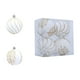 thumbnail image 2 of 6CM Flocked Christmas Balls Hanging Balls Glitter Plastic Balls Christmas Tree Ornament Set Of Four, 2 of 6