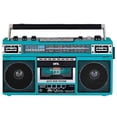 thumbnail image 1 of Radiocasetera QFX Turquesa Bluetooth con Conversión a MP3 y Ecualizador de 3 Bandas Am/Fm, 1 of 9