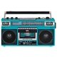 thumbnail image 1 of Radiocasetera QFX Turquesa Bluetooth con Conversión a MP3 y Ecualizador de 3 Bandas Am/Fm, 1 of 9