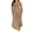 Khaki, variant on Michellecmm Women's Cutout See Through Sleeveless Flower Long Knitted Halter Dress