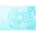 thumbnail image 1 of Ahgly Company Indoor Rectangle Abstract Light Blue Contemporary Area Rugs, 7' x 10', 1 of 4