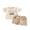 Khaki, variant on RUINIXCW Toddler Baby Boy Football Outfit Infant Baby Boys Summer Fall Clothes Saturday Are For Football Letters Print Short Sleeve T-shirt and Plaid Shorts Set