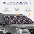 thumbnail image 4 of Vsdgher Roses Flowers Print Car Windshield Sun Shade, Reflective Sunshade Window Sunshade Sun Visor Protector Fit for Cars,Trucks,SUVs-Medium, 4 of 6