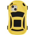 thumbnail image 1 of Para Iphone 14 caja del teléfono con forma de coche de carreras con 4 poleas Juguete de cubierta a prueba de golpes de silicona - iPhone 14 Amarillo oso de fresa Electrónica, 1 of 1