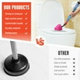 thumbnail image 3 of Toilet Plunger, Household High-Pressure Toilet Unblocker, Drain Clog Remover Tool, Air Drain Blaster Plumbing Tool, Powerful Plunger for Kitchen Sink, Bathroom, Clogged Pipe, 3 of 8