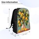 thumbnail image 4 of Disketp Retro Warm Lemon Flower Mochila Unisex de Apertura Lateral Completa, Mochila para Laptop para Escuela, Trabajo y Viajes, 4 of 8