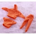 thumbnail image 3 of 1:12 Scale Solider Clothes Hoodie And Pants Solider Sports Suits for Action Figure , Orange, Multi, 3 of 7
