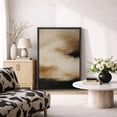 thumbnail image 2 of Framed Canvas Print Beige Black Abstract Wall Art Neutral Modern Decorative for Living Room Bedroom - 24"x36" BLACK, 2 of 8