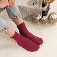 thumbnail image 6 of Fuzzy Slipper Socks 6 Pairs Soft Fluffy Cozy Winter Warm Fuzzy Crew Socks Winter Comfy Microfiber Socks Fluffy Socks for Women Winter Sleeping Socks, 6 of 7