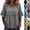 #03 Gray, variant on Womens Linen Tops Summer Casual Short Sleeve V Neck Shirts Fringe Retro Cotton Linen Blouses Raw Hem Beach Clothes,XL,Purple