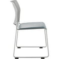 thumbnail image 4 of NPS 8700 Series 30.75" Modern Cafetorium Plush Vinyl Stack Chair in Blue/Gray, 4 of 5