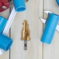 thumbnail image 6 of Pipe Reaming Drill Bits, PVC Pipe Reamer Hexagon Shank Drill Bits, Pipe Reamer Tool, Water Pipe Drill Tools for Metal, Copper, Aluminum, Iron, 6 of 9