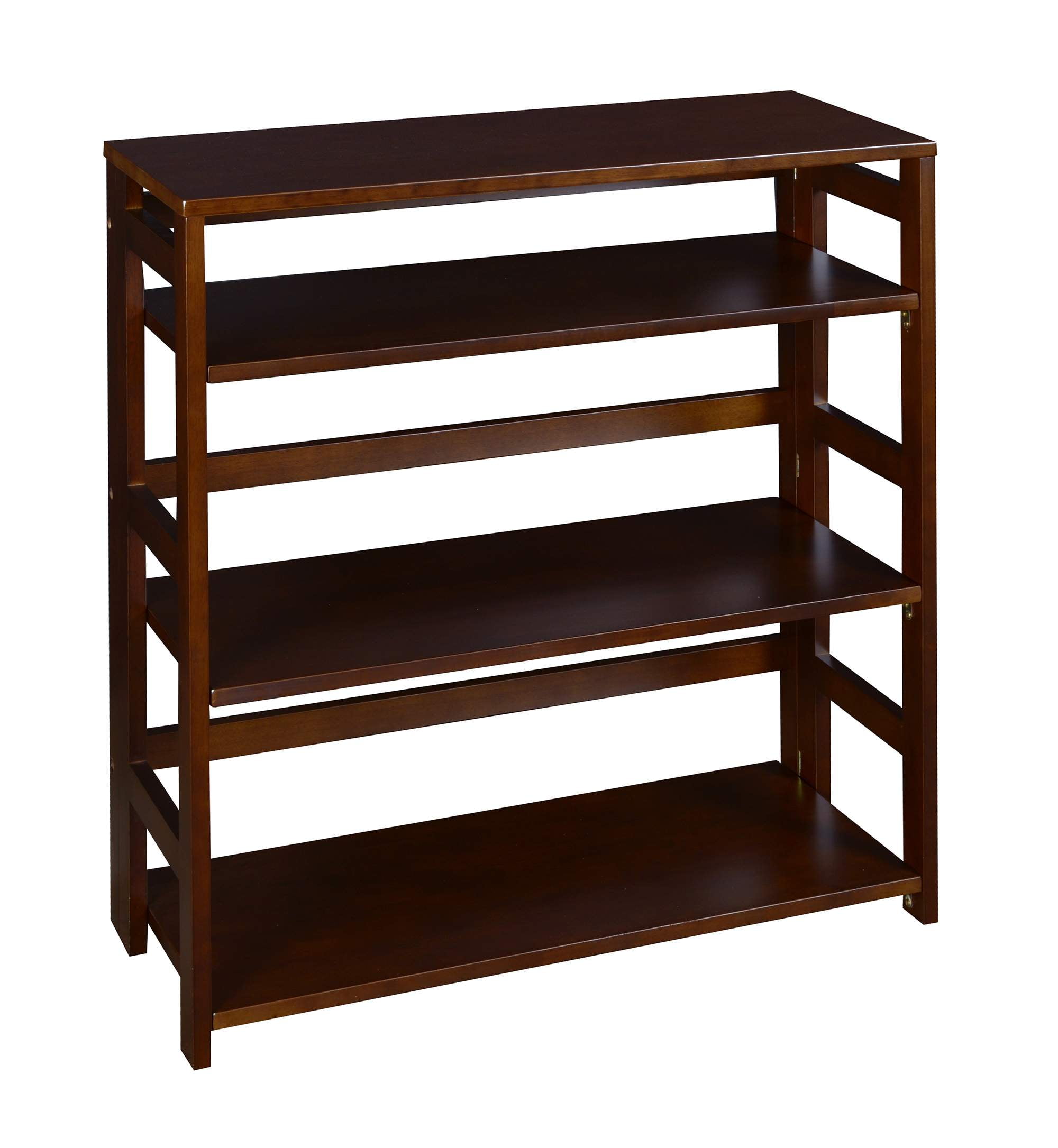 Flip Flop 3Shelf Folding Bookcase, Multiple Finishes