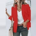thumbnail image 2 of Qeaghou Savings Blazers for Women Fashion Casual Lightweight Blazer Jackets Business Long Sleeve Cardigan Jackets Work Office Suits, 2 of 5