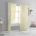 thumbnail image 6 of Chanana Translucent Curtains 72 Inches Long 1 Panel, Transparent Voile Sheer Curtain Double Rod Pocket Gauze Drapes for Living Room Bedroom Window Sliding Glass Door Treatment, W52 x L84, 6 of 7