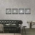 thumbnail image 5 of Dandelion Canvas Wall Art White and Grey Paintings Picture Decor Modern Bedroom Bathroom Decorations (12x12inchesx4pcs), 5 of 6