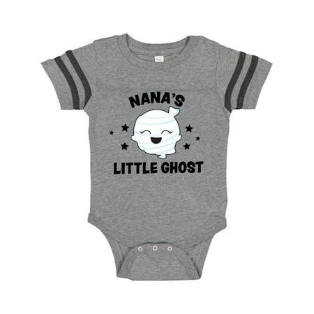 

Inktastic Cute Nana s Little Ghost with Stars Gift Baby Girl Bodysuit